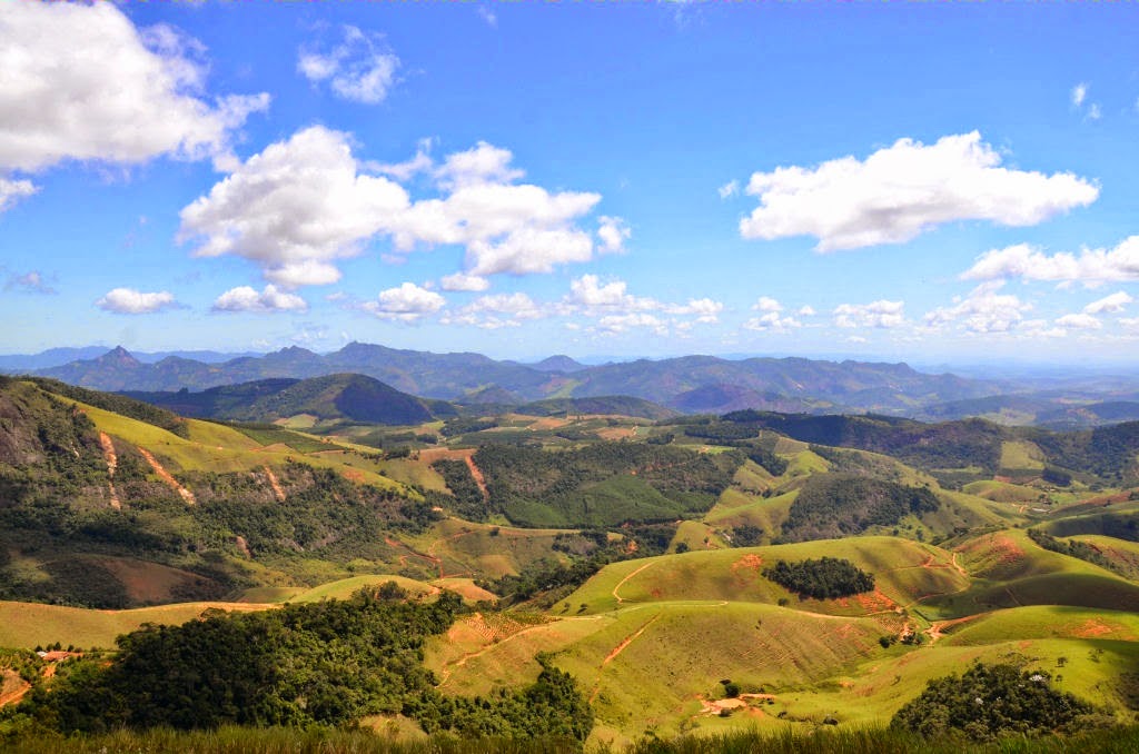 Vista panorâmica das montanhas na Rampa do Caravaggio